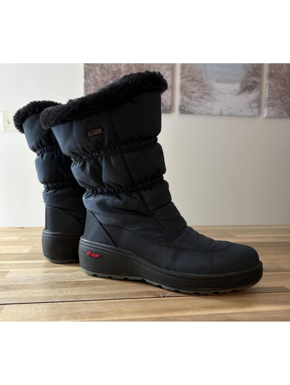 Pajar Canada Snowcap 2 Insulated Waterproof Snow Winter Boots Navy Blue 6-6.5